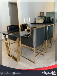 میز ناهار خوری استیل